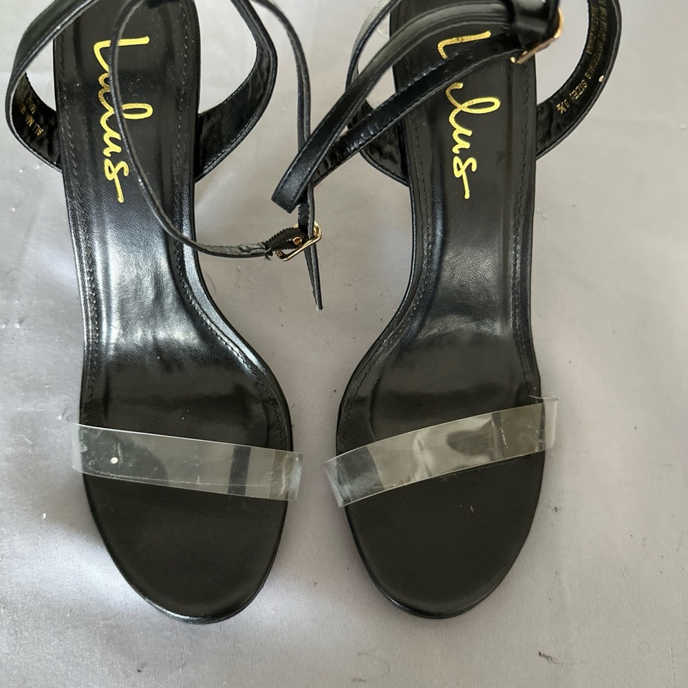 Lulu's Black Strappy Women's Shoes